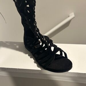 Black Gladiator Sandals